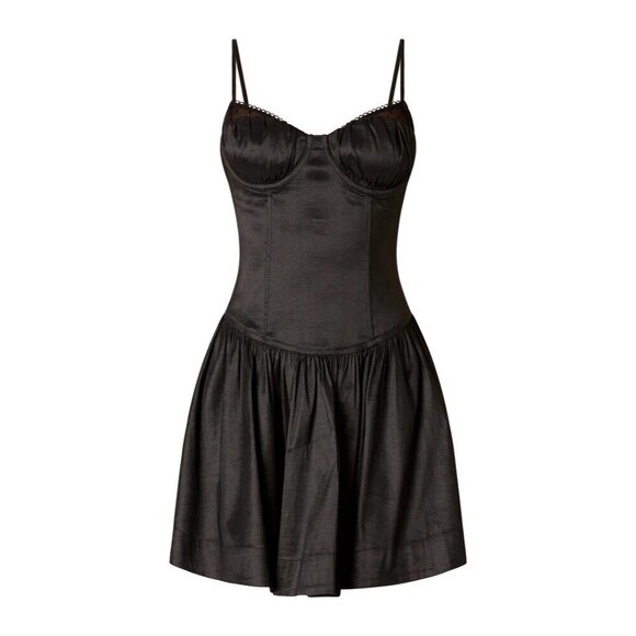 NIA Eli Dress in Black Small New Womens Corset Party Cocktail - Picture 10 of 16